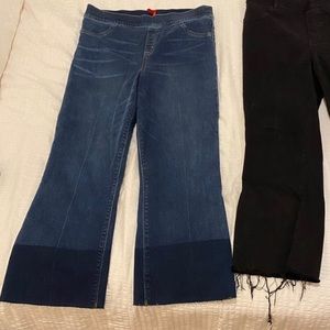 Spanx cropped flare jeans size XL